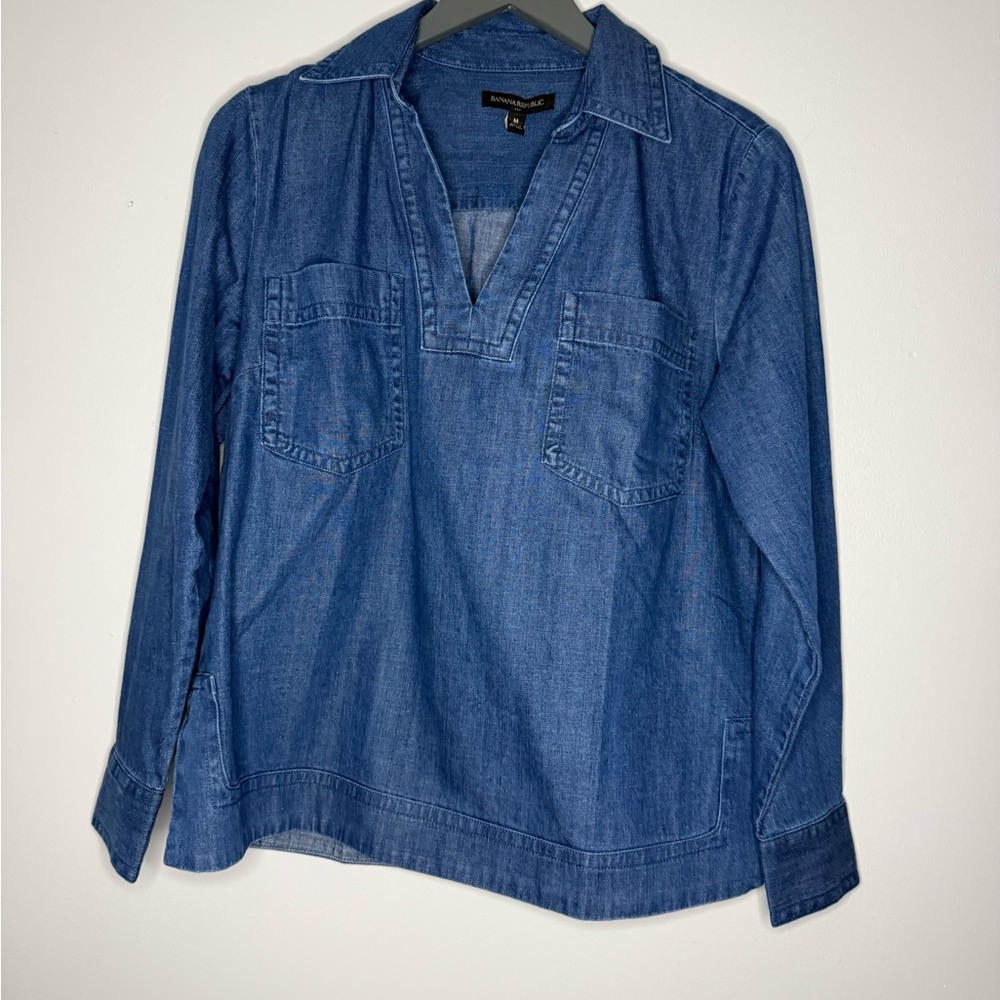 Banana Republic Blue Chambray Shirt